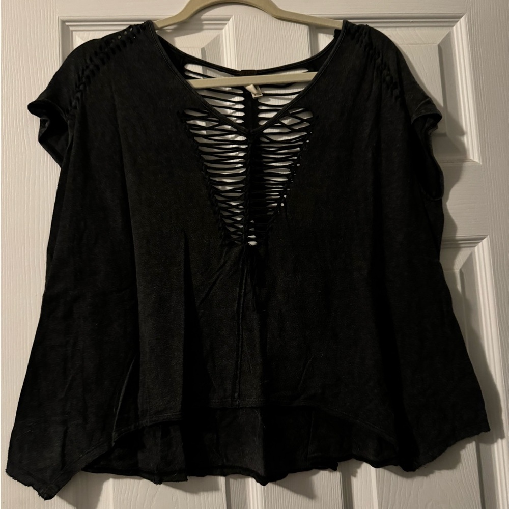 Free people grey shirt